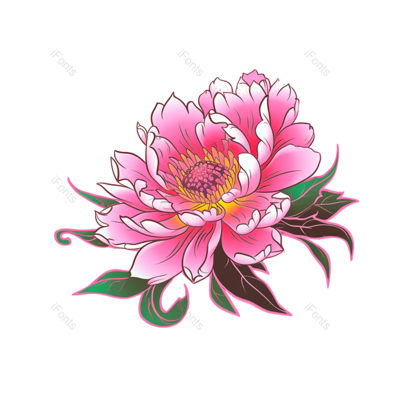 鲜花背景图片,鲜花边框元素,PNG,免抠素材